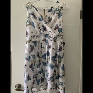 twik Sleeveless white floral dress